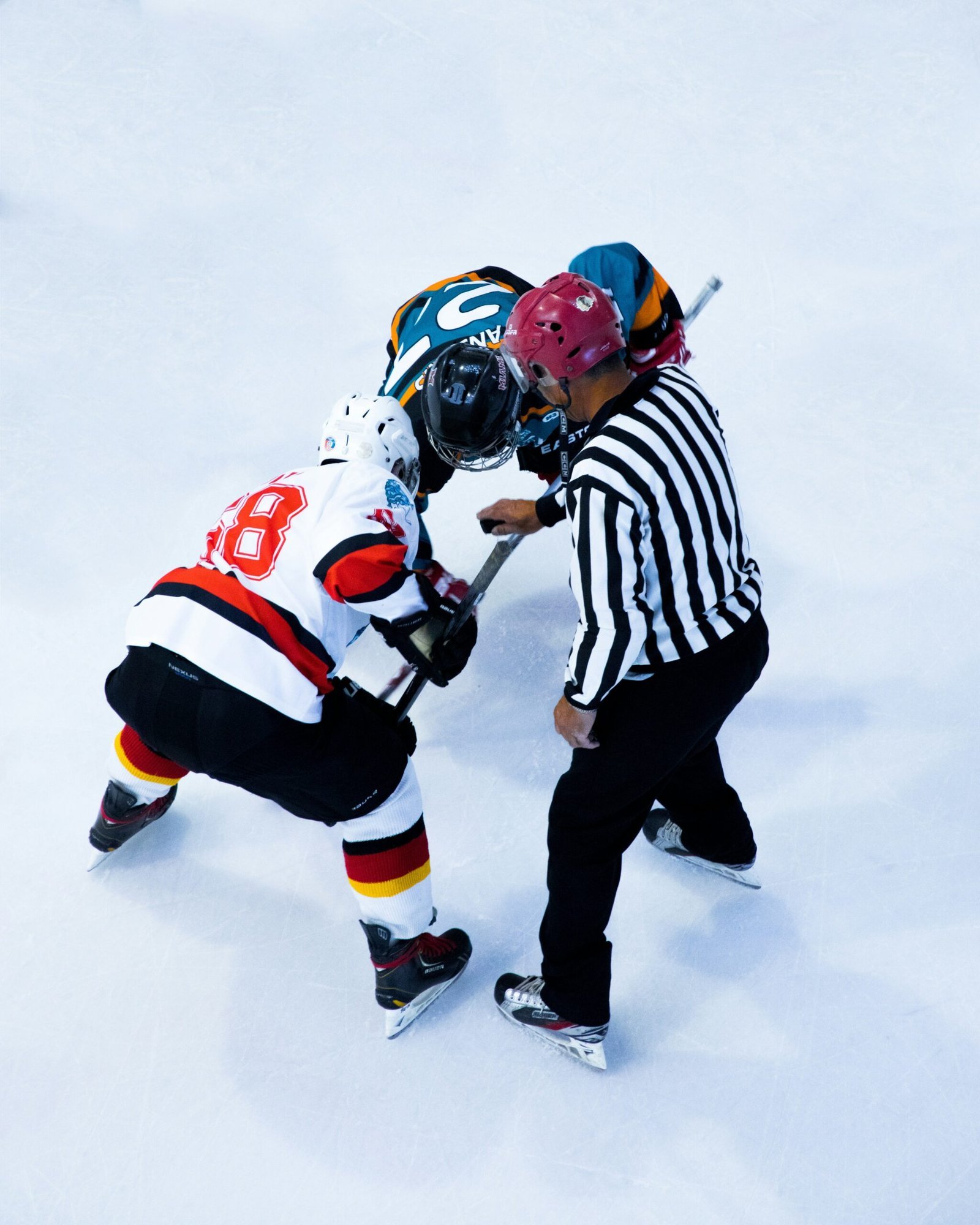 person playing hockey